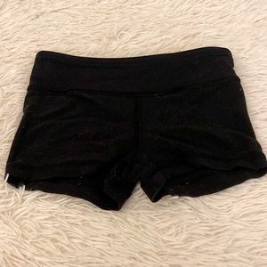 Great condition ivivva butty shorts. Reversible black one side pattern other